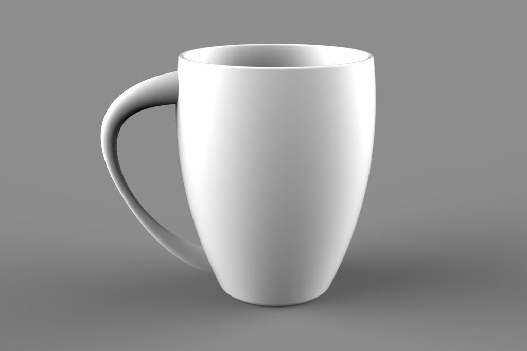 A mug with a prominent mother and child design 3D model_3