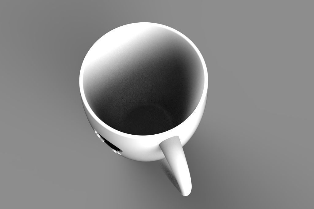 A mug with a prominent mother and child design 3D model_2