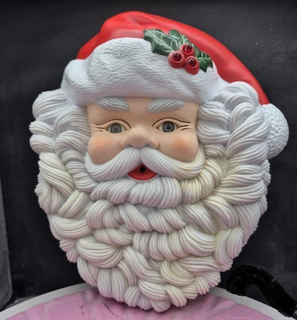 santa clause door hanger decoration 3D print model_1