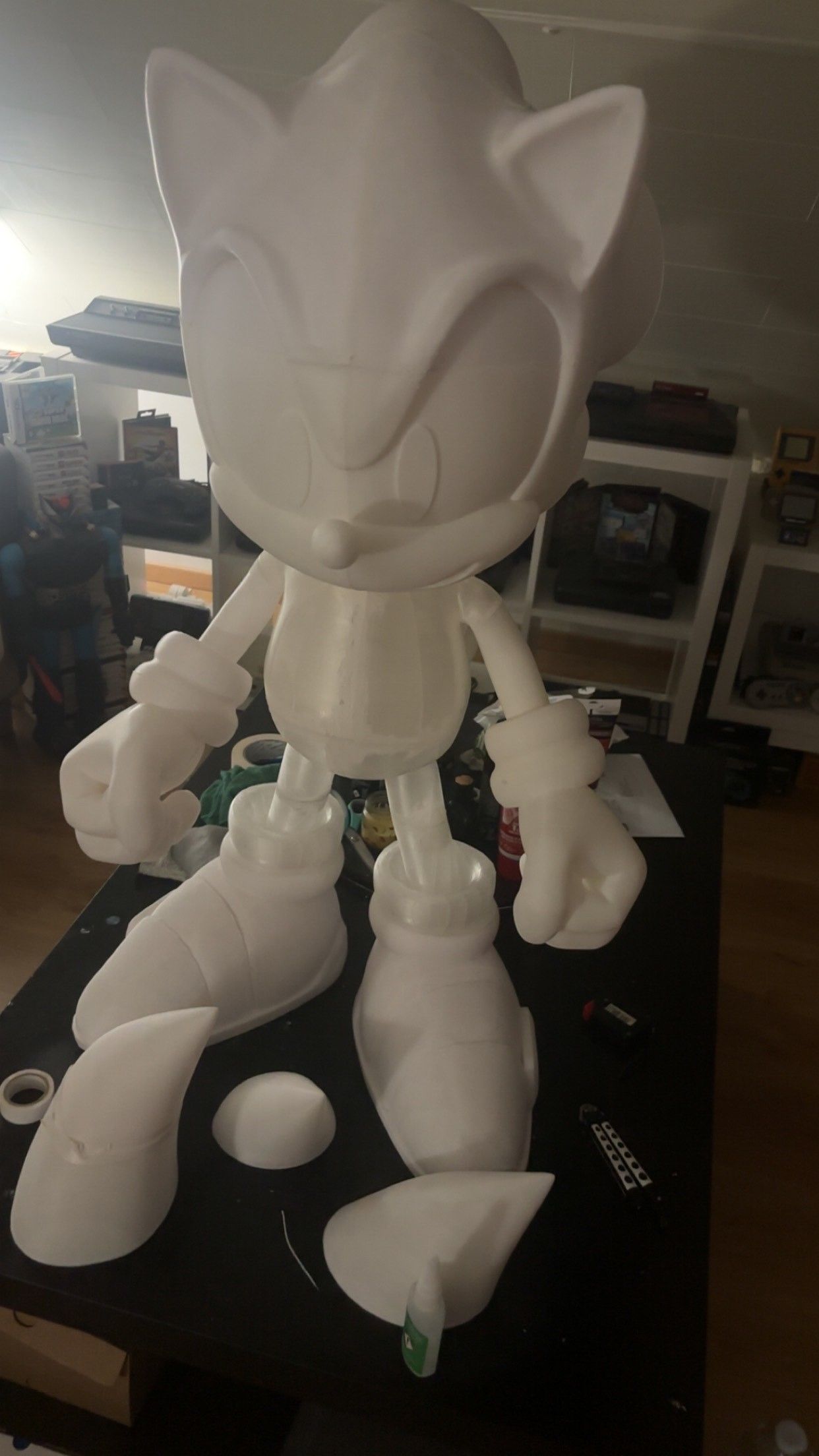 SONIC REAL SIZE MODEL 3D print model_11