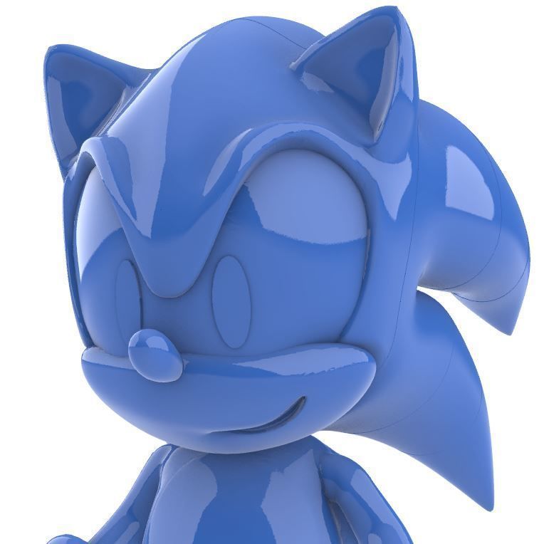 SONIC REAL SIZE MODEL 3D print model_9