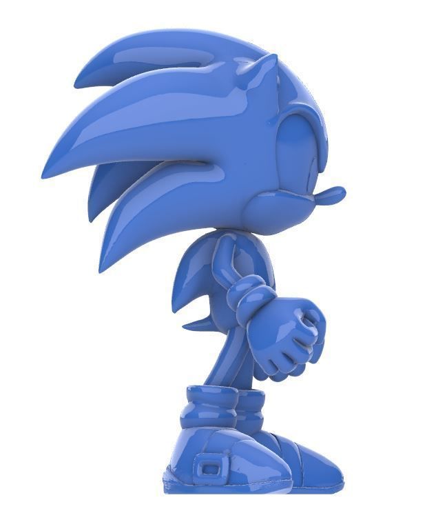 SONIC REAL SIZE MODEL 3D print model_2