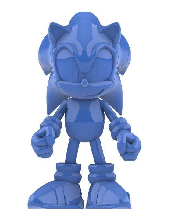 SONIC REAL SIZE MODEL 3D print model_1