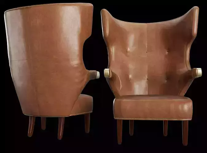Wingback Armchair - Premium 3D Model for ArchViz
