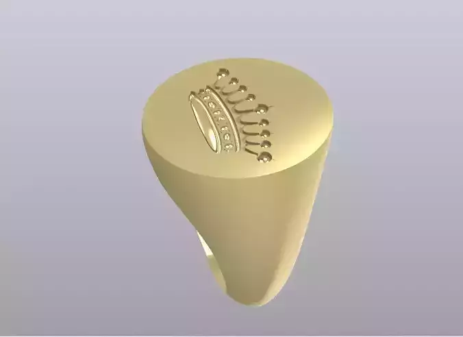 Signet Crown Ring