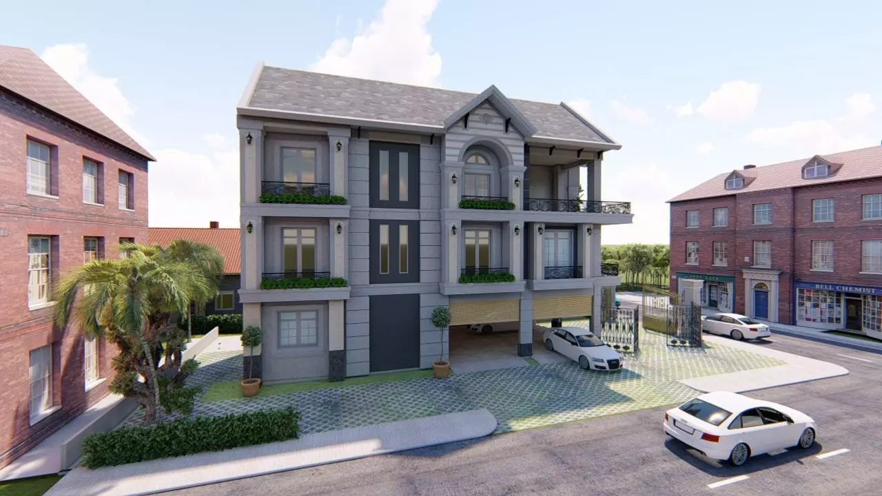 old house-Old Abandoned House 3D model_0