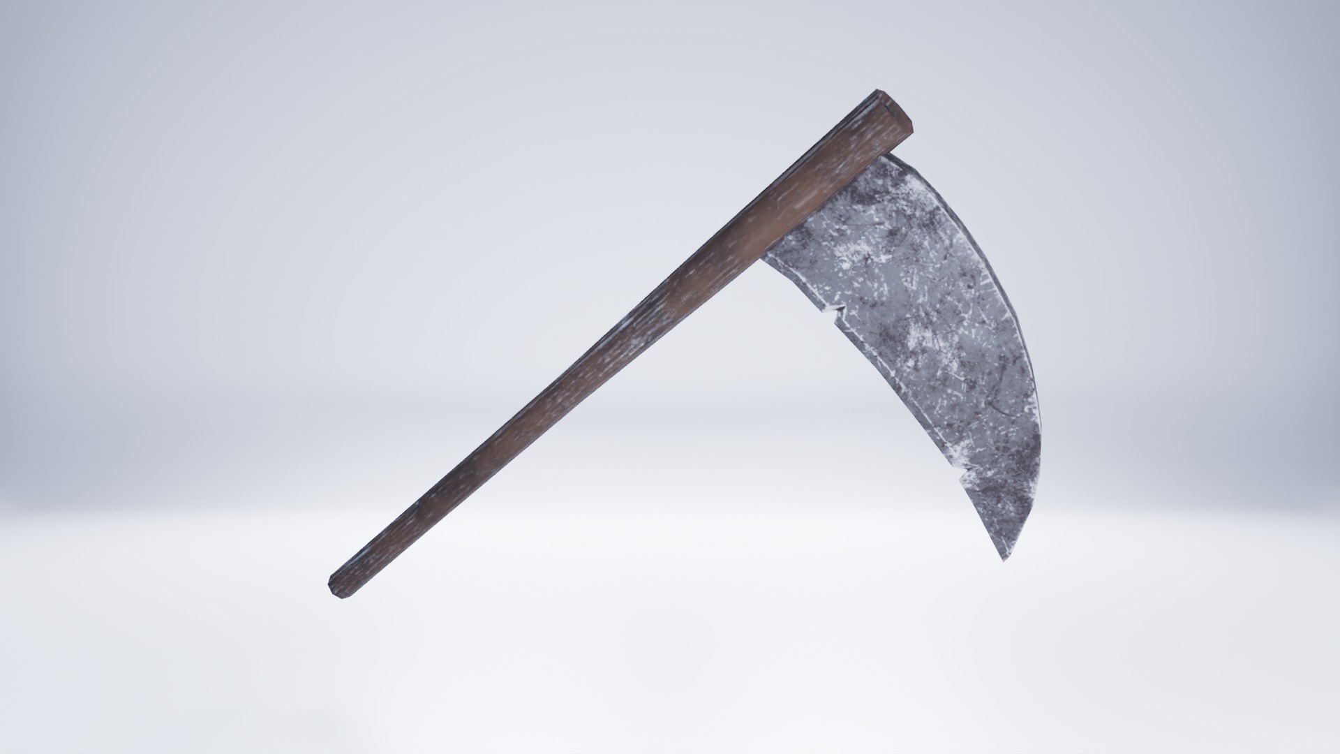 Grim Reaper 3D Model With scythe Low-poly 3D model_4