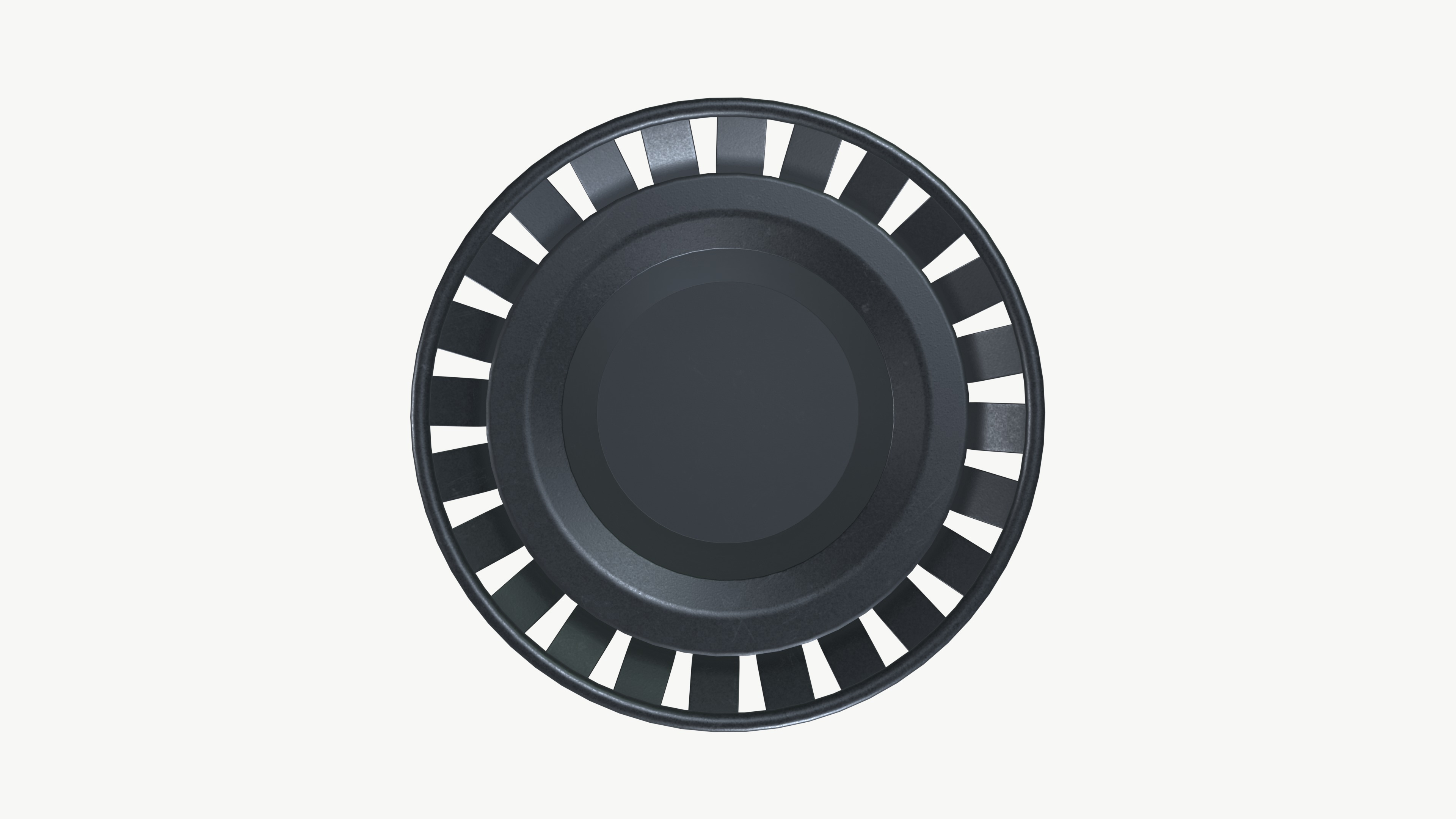 Trash bin Low-poly 3D model_2