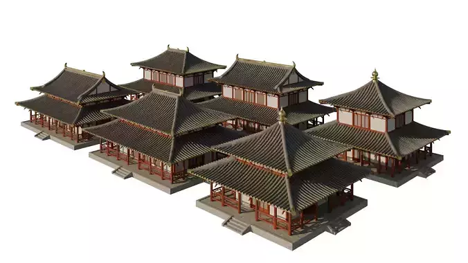 traditional japanese houses pack 2