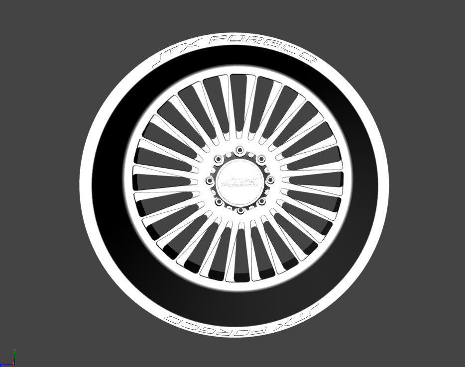WHEEL BASED on JTX FORGED STILETTO 3D model_9