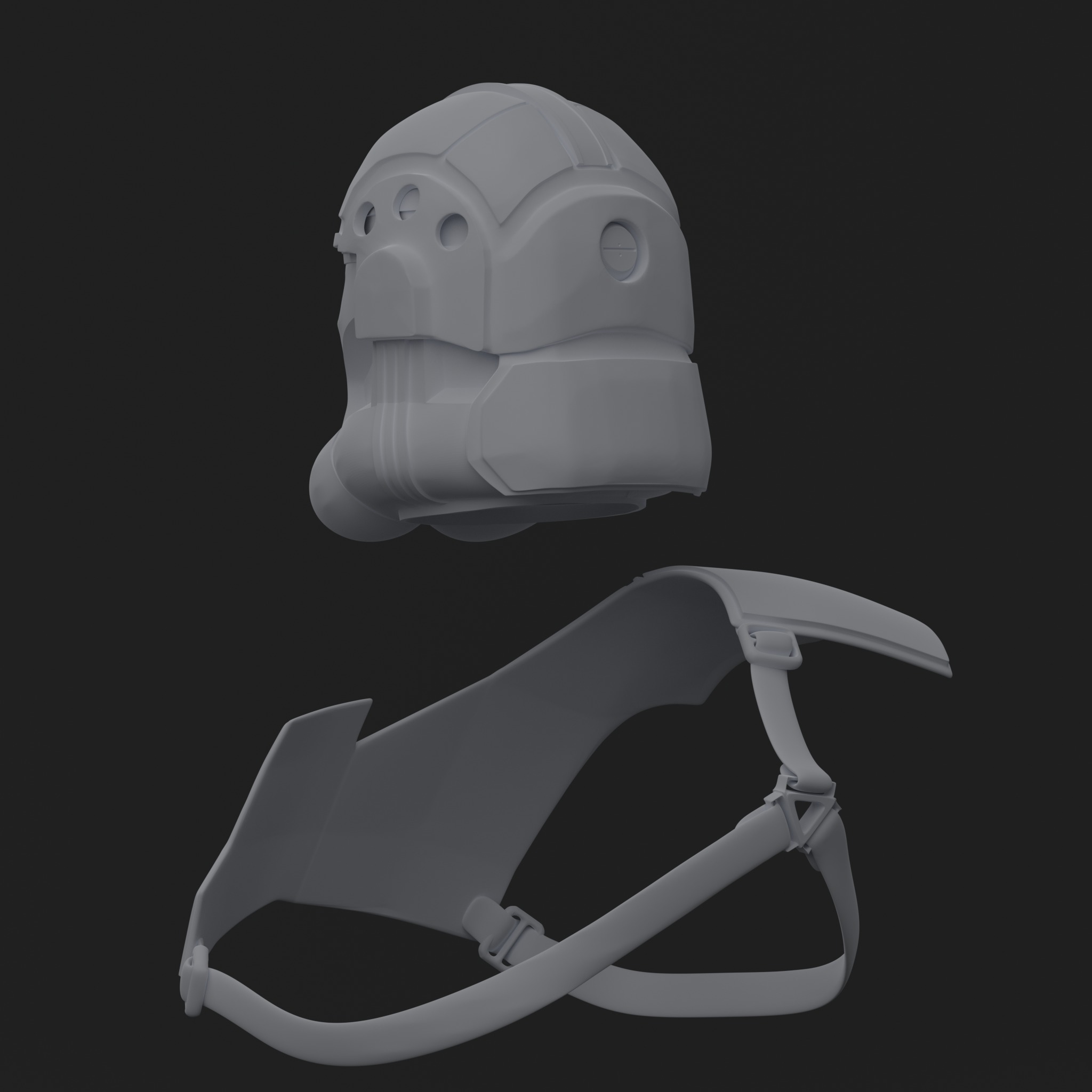 Clone AT-TE Gunner Kit - One12 - STL files 3D print model_2