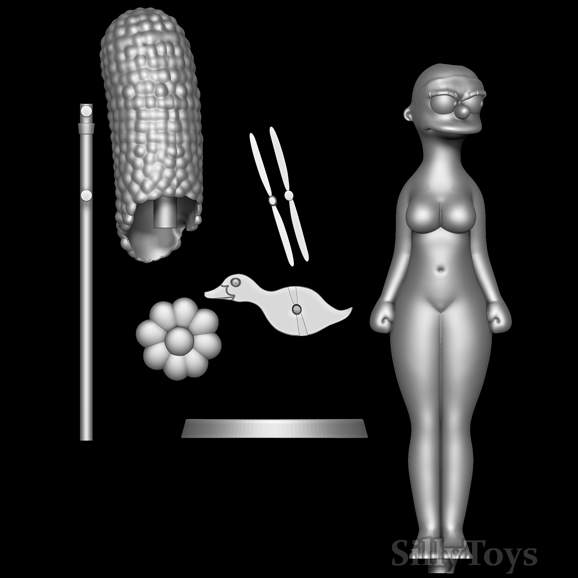Marge Simpson - The Simpsons 3D print model_7