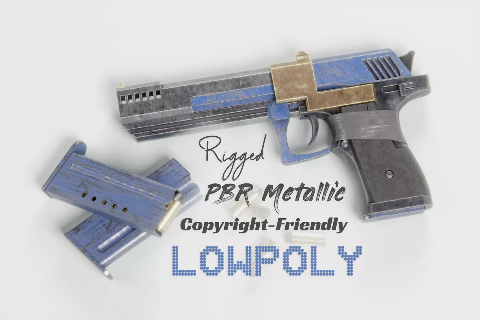 Mutineer MK-1 Handgun Low-poly 3D model