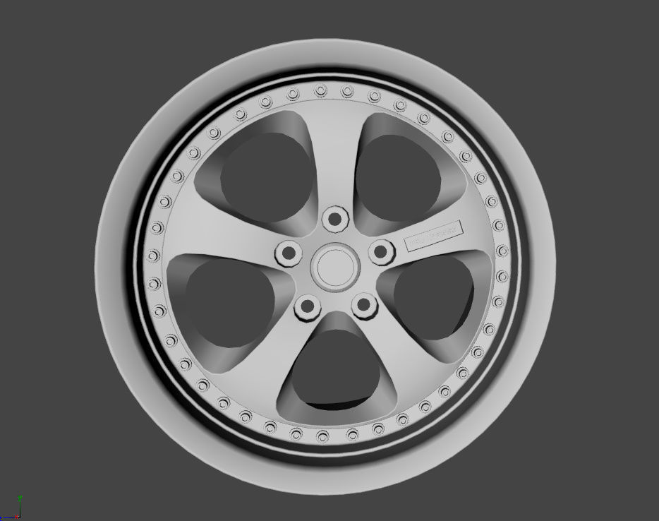 WHEEL BASED on GOLD RE AMEMIYA 3D model_1