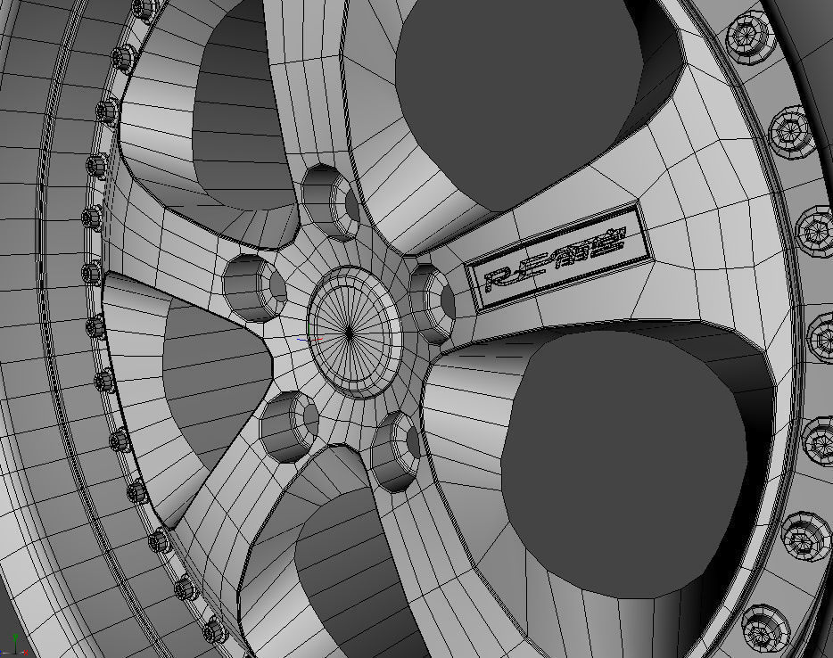 WHEEL BASED on GOLD RE AMEMIYA 3D model_7