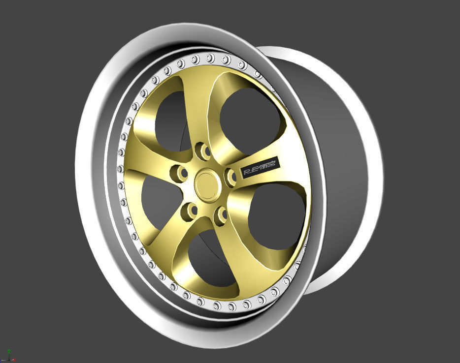 WHEEL BASED on GOLD RE AMEMIYA 3D model_10