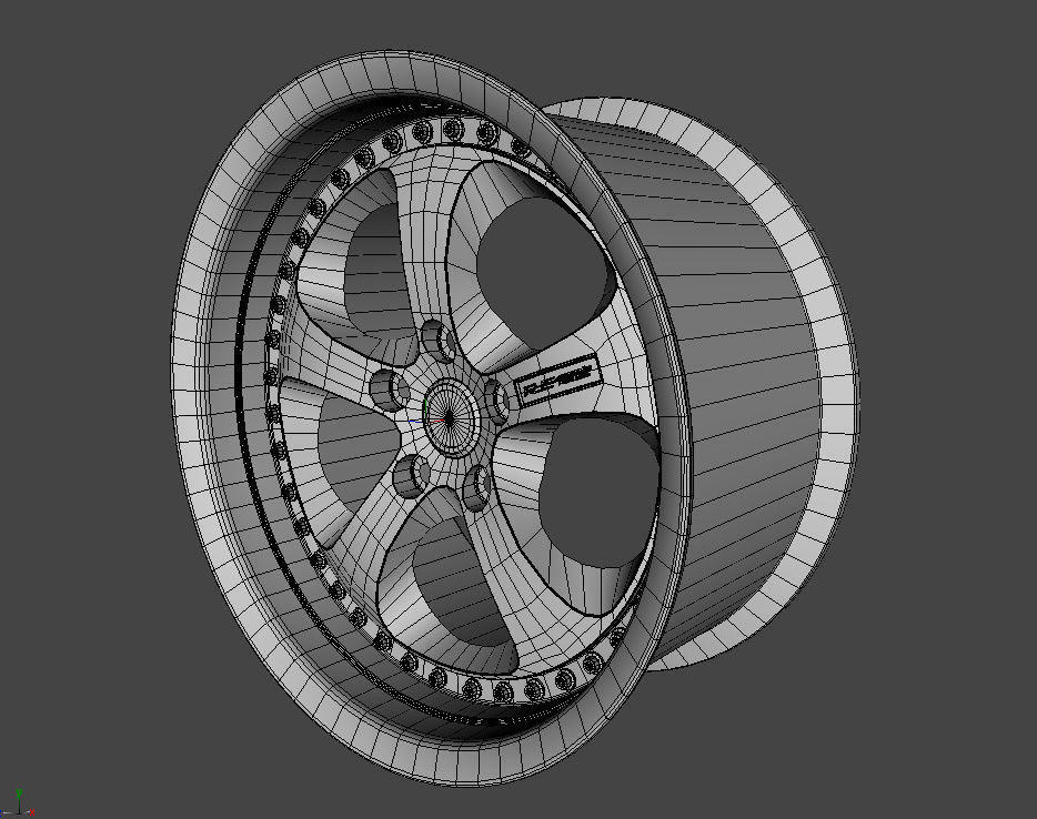 WHEEL BASED on GOLD RE AMEMIYA 3D model_6