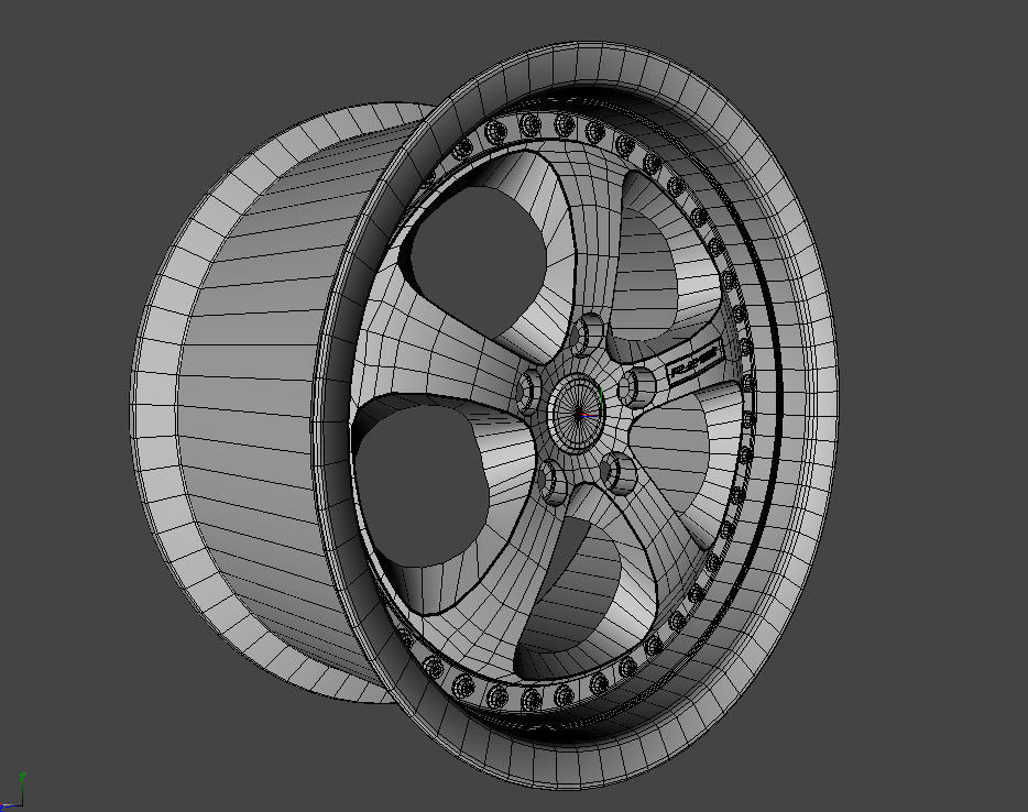 WHEEL BASED on GOLD RE AMEMIYA 3D model_4