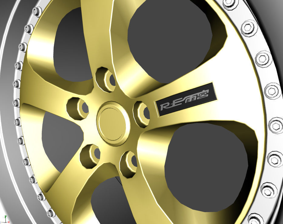WHEEL BASED on GOLD RE AMEMIYA 3D model_11