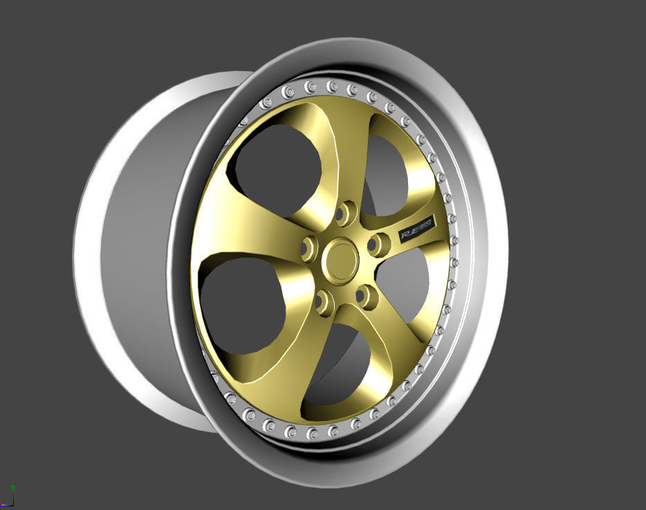 WHEEL BASED on GOLD RE AMEMIYA 3D model_8