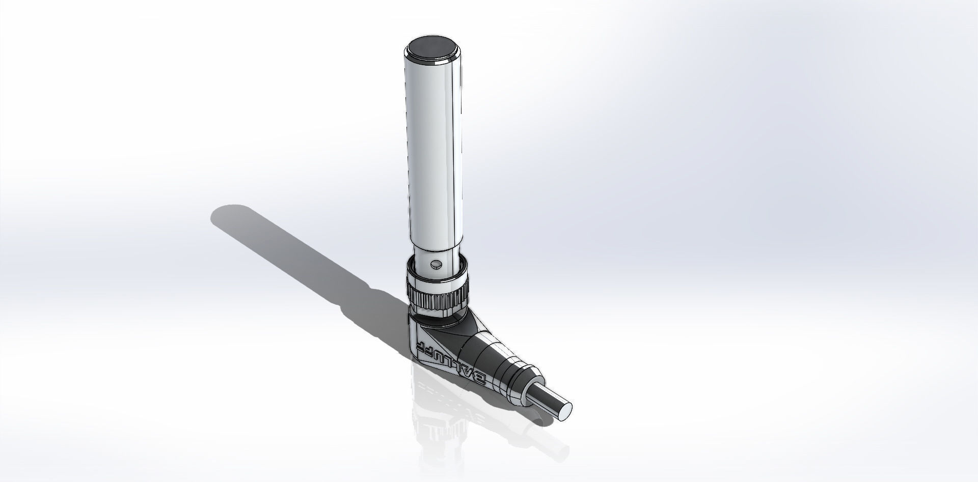 Sensor Indutivo Angular Baluff BES M12EI Inductive Sensor 3D model_1