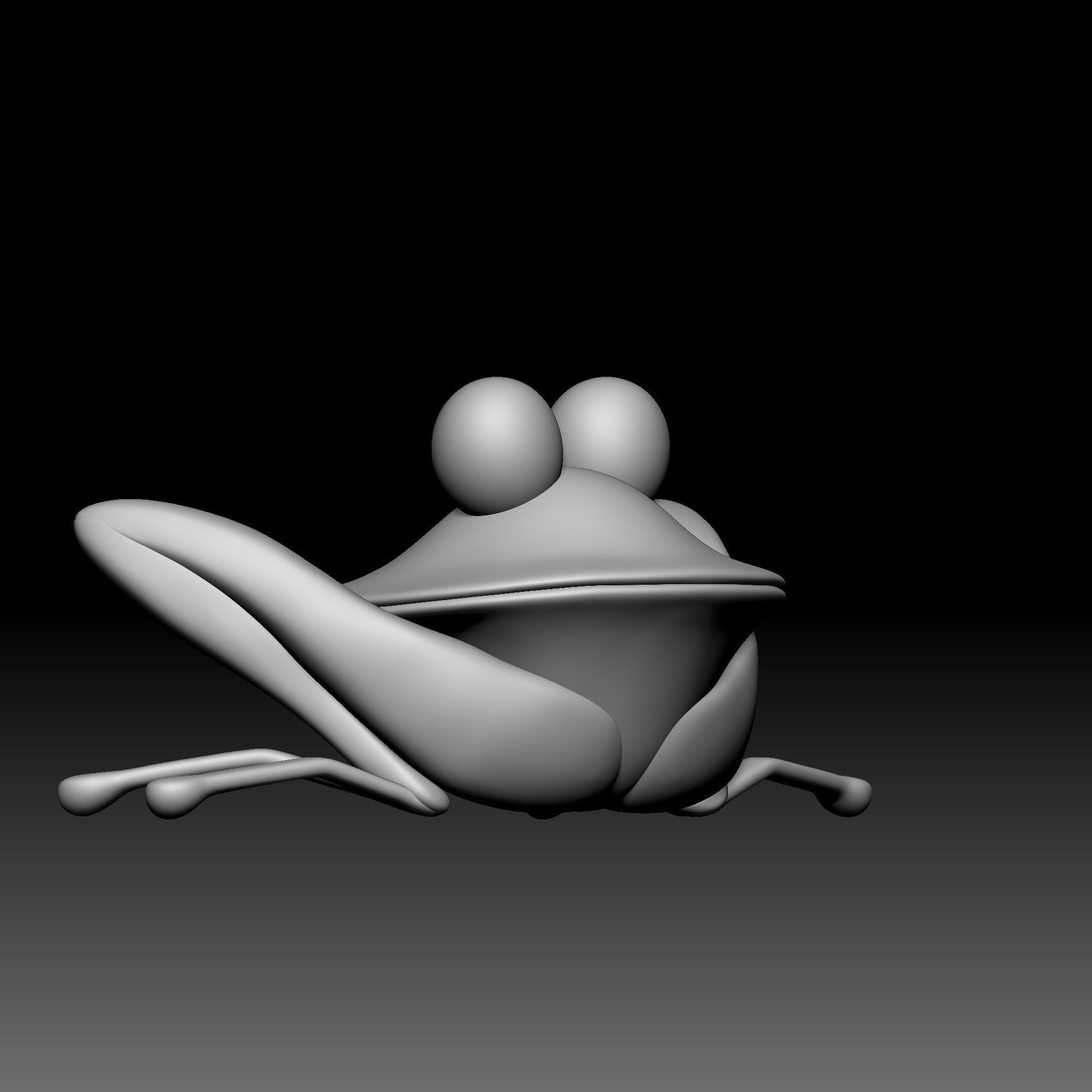Frog cymbal - Alice in Wonderland - 010 3D print model_3