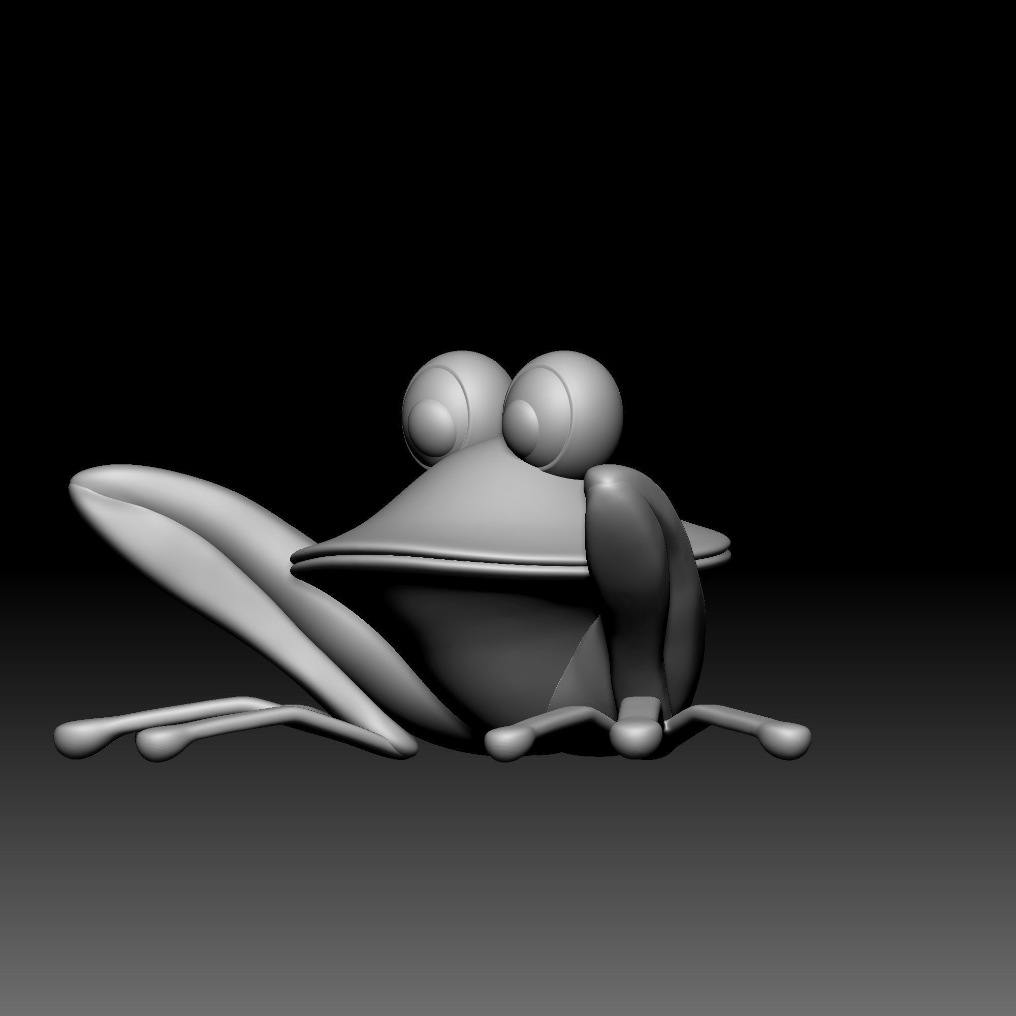 Frog cymbal - Alice in Wonderland - 010 3D print model_1