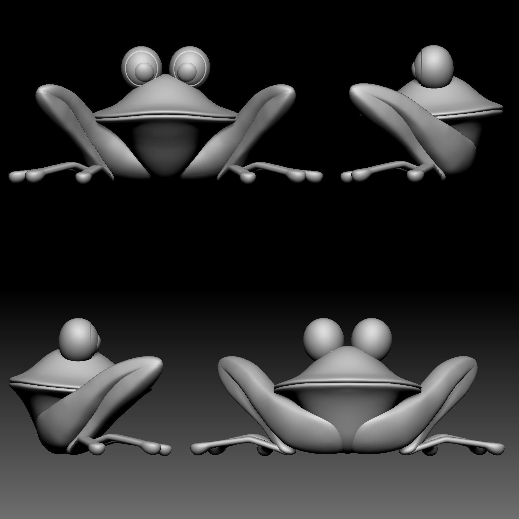 Frog cymbal - Alice in Wonderland - 010 3D print model_9