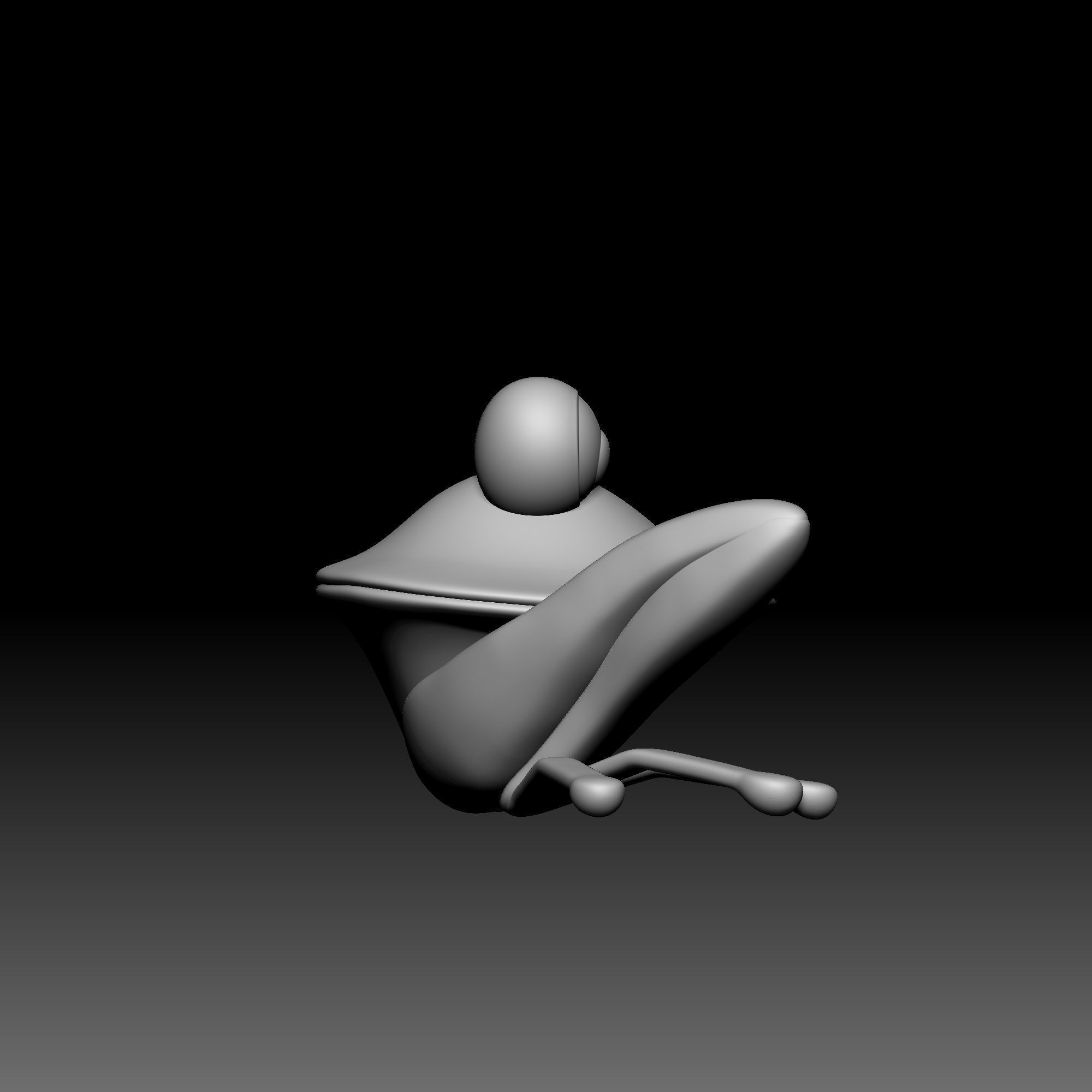 Frog cymbal - Alice in Wonderland - 010 3D print model_6