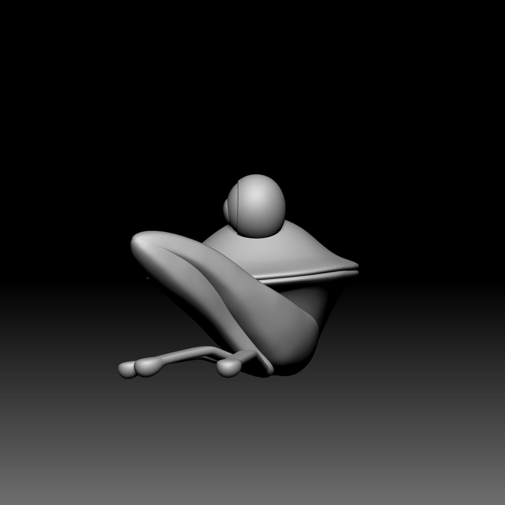 Frog cymbal - Alice in Wonderland - 010 3D print model_2