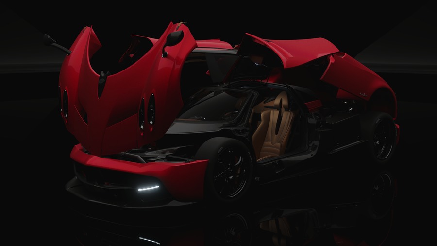 Pagani Huayra 2012 Low-poly 3D model_3