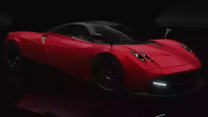Pagani Huayra 2012 Low-poly 3D model