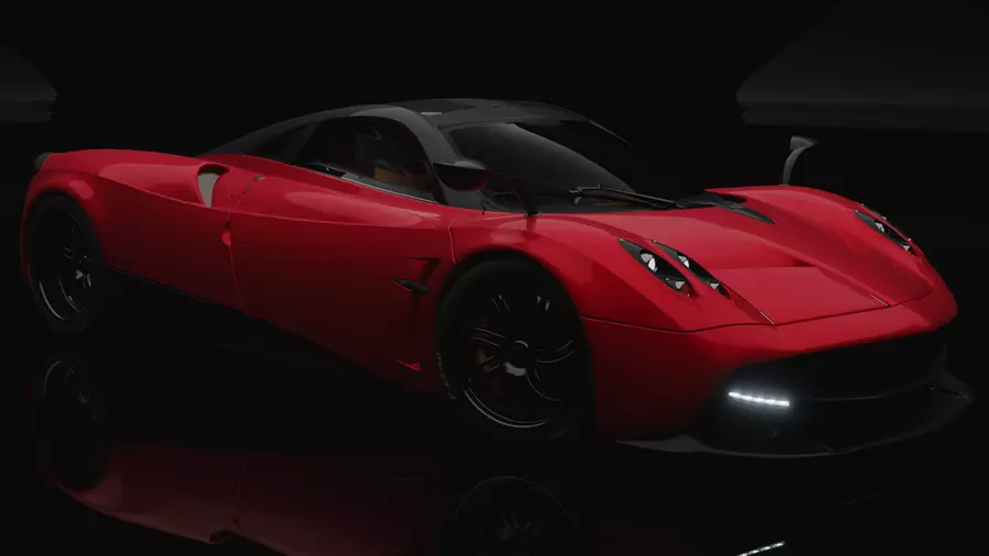 Pagani Huayra 2012 Low-poly 3D model_0
