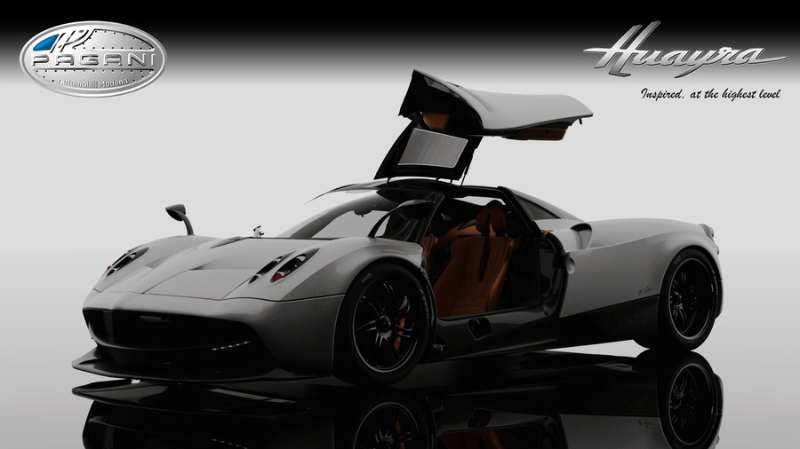 Pagani Huayra 2012 Low-poly 3D model_6