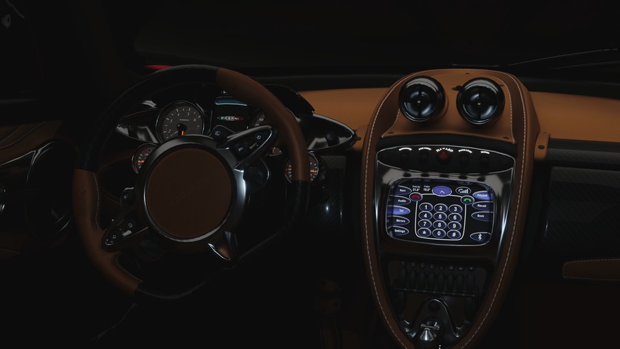 Pagani Huayra 2012 Low-poly 3D model_2