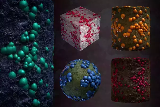 Crystal Materials Mega Bundle-16 - SBsar - Maps - VOL 02