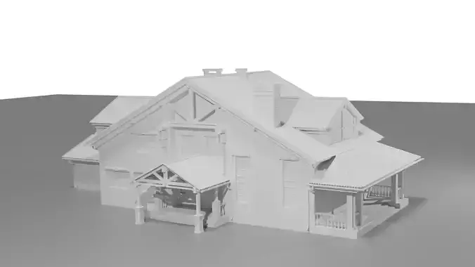Simple house 3D model