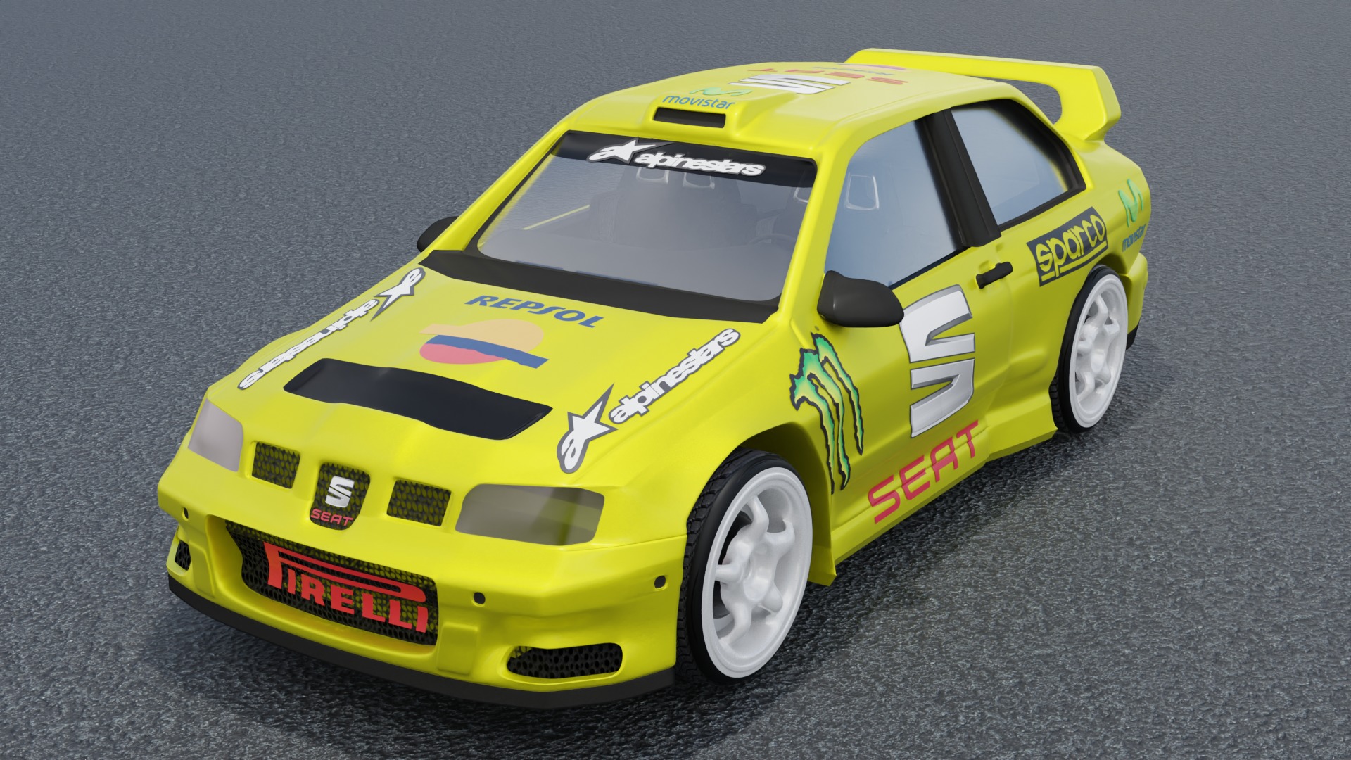 Seat Cordoba WRC 3D print model_20