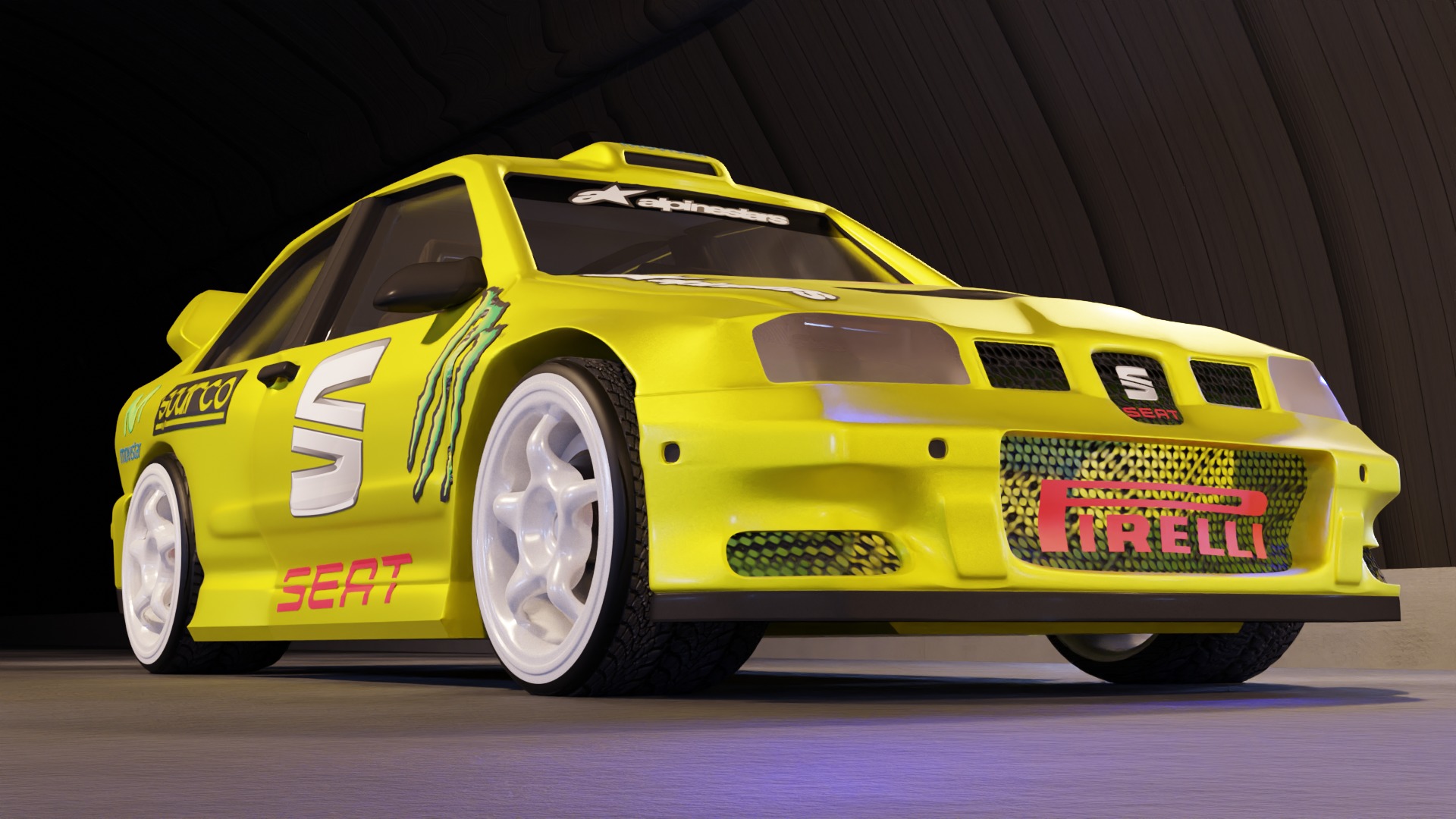 Seat Cordoba WRC 3D print model_1