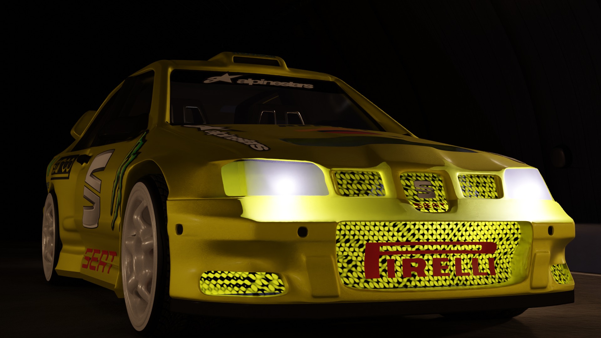 Seat Cordoba WRC 3D print model_3