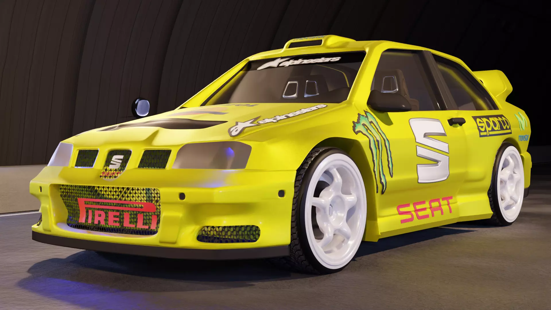 Seat Cordoba WRC 3D print model_0