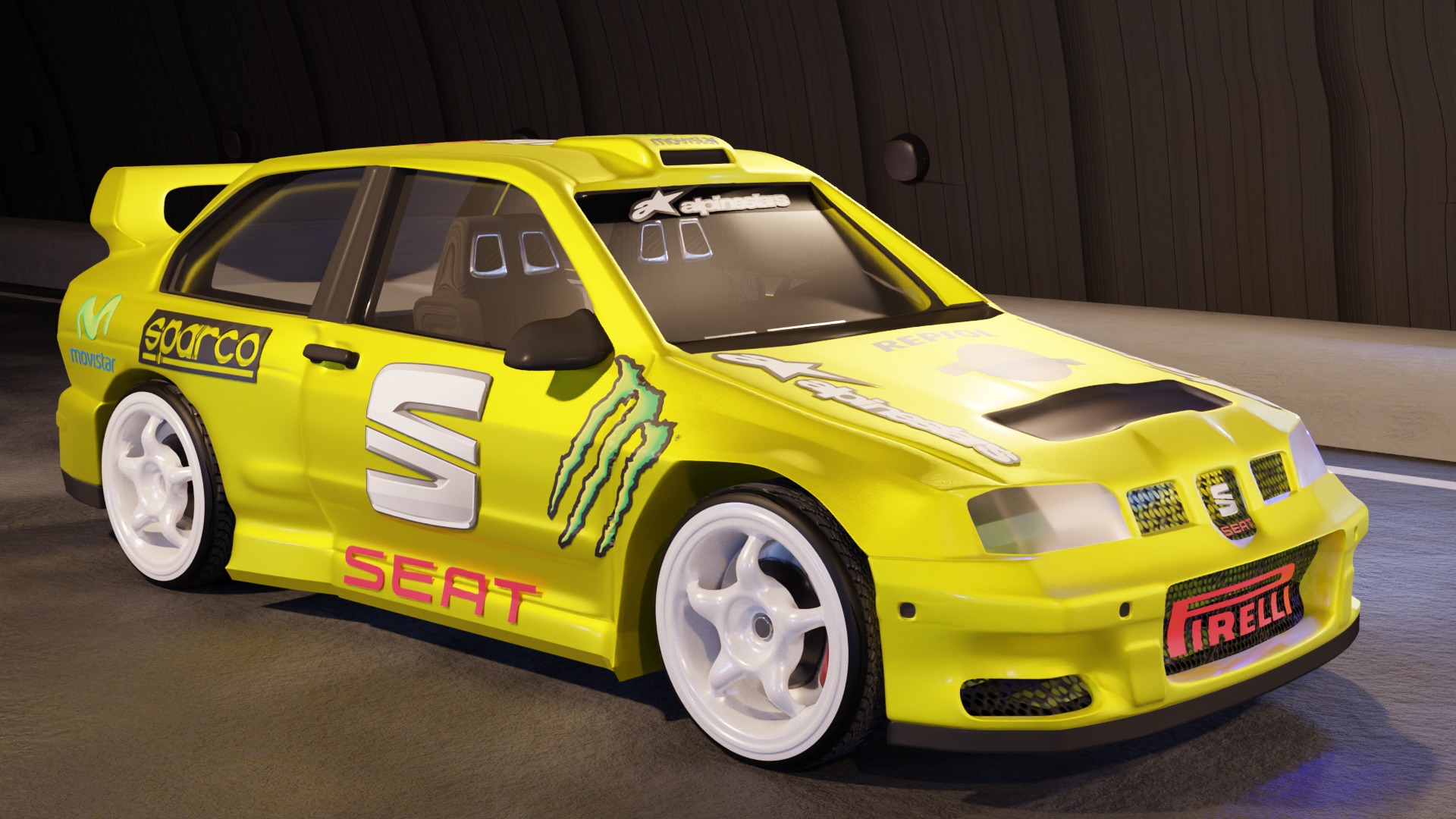 Seat Cordoba WRC 3D print model_8