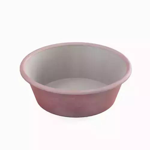 Plastic Wash Basin D 09 3D model