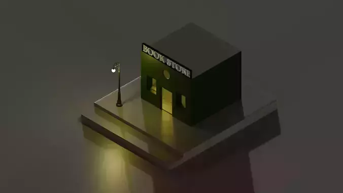 bookstore 3D print model