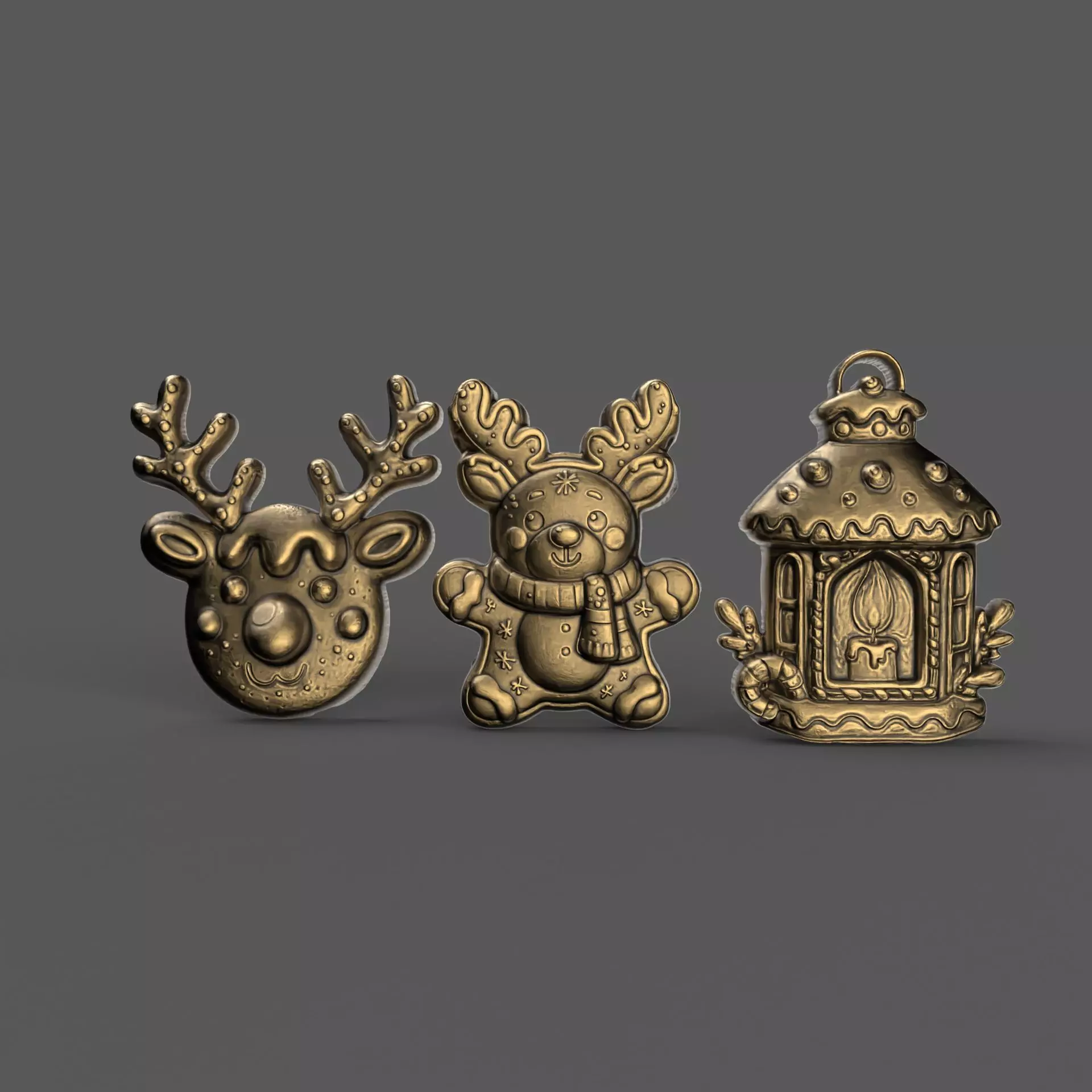 christmas cookie decor 3D print model_0
