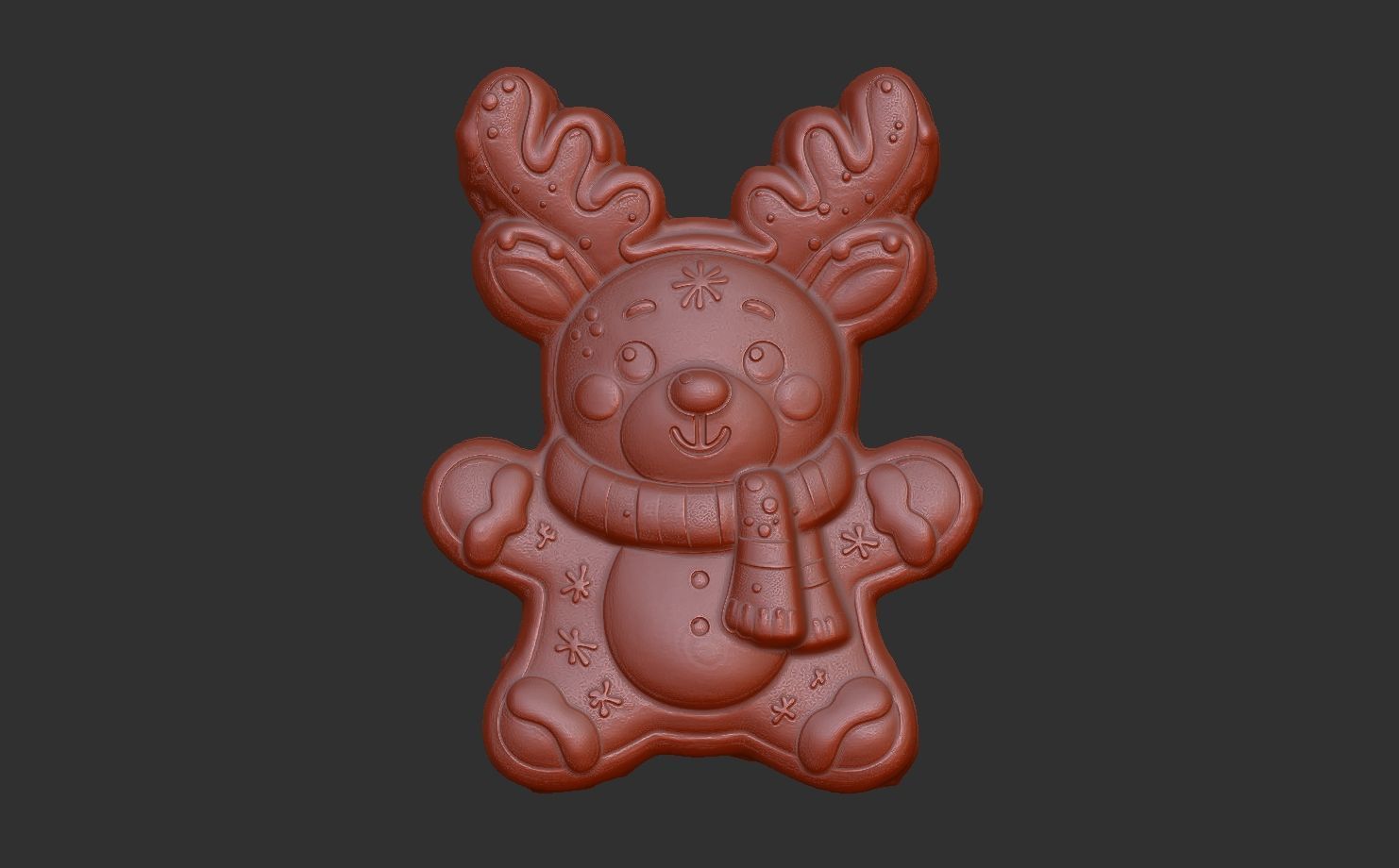 christmas cookie decor 3D print model_10