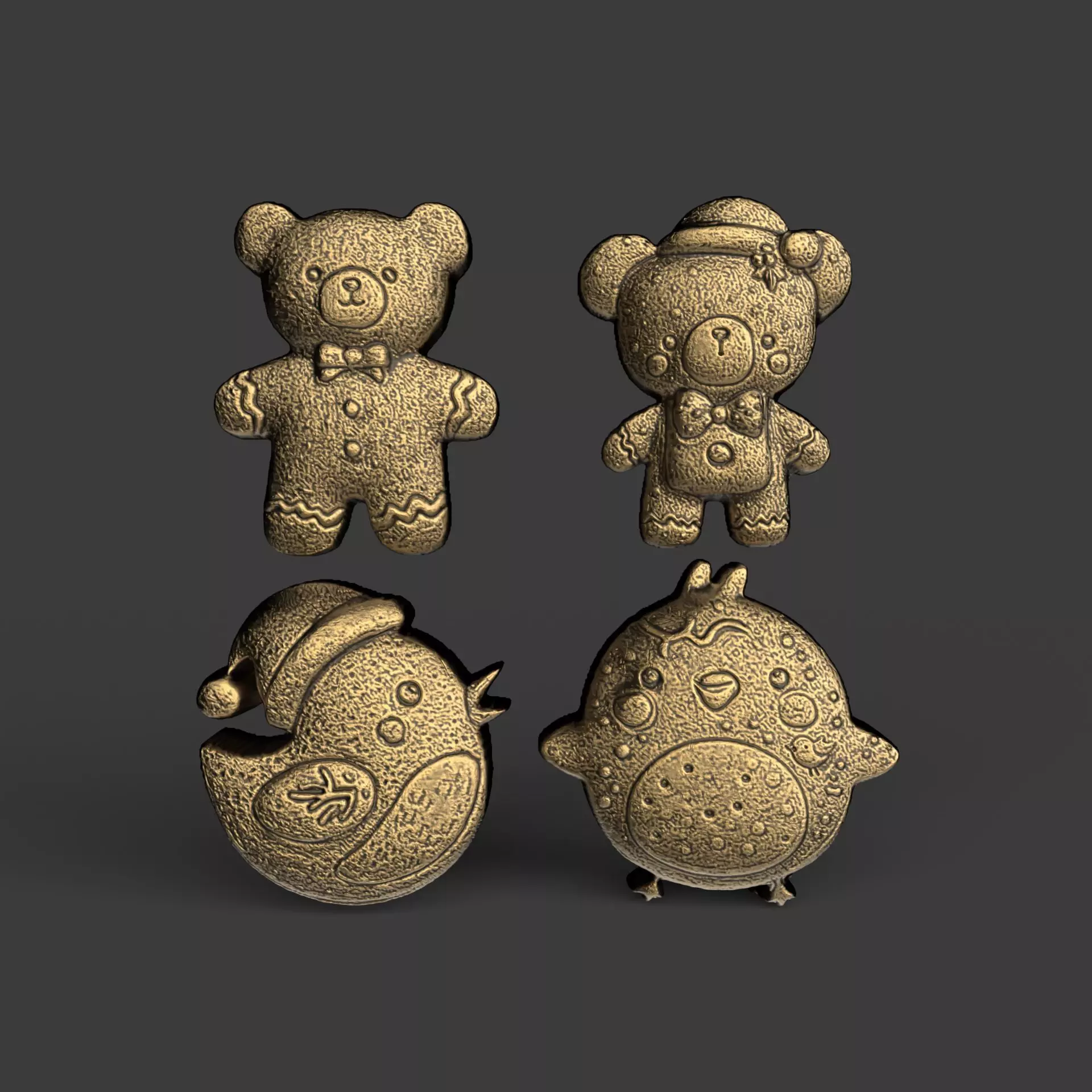 christmas cookie decor 2  3D print model_0