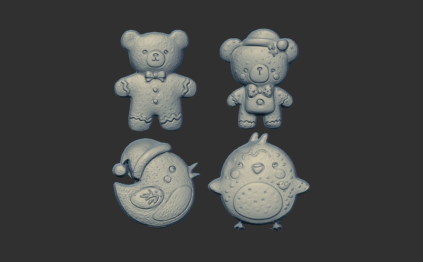 christmas cookie decor 2  3D print model_3