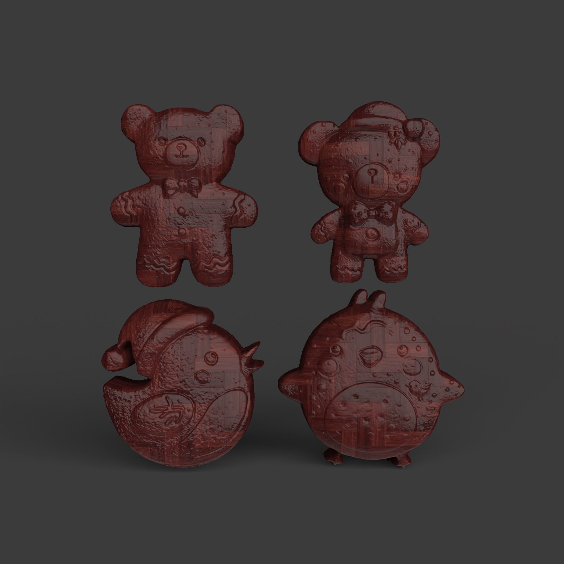 christmas cookie decor 2  3D print model_1