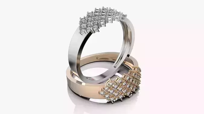 High Jewelry Fashion diamond ring R37 17-20 sizes